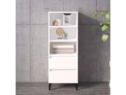 Aparador Alto Madera Contrachapada Blanco 40x36x110 Cm