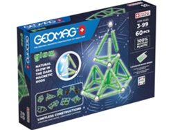 Set de construcción Geomag Glow 60 unidades