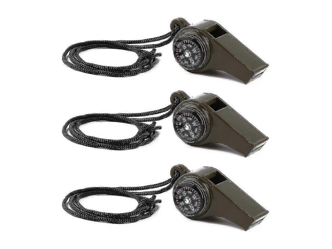 Paquete de 3 silbatos de supervivencia de emergencia - Mmiao