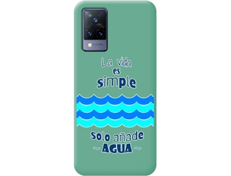 Carcasa Vivo V21 5G TUMUNDOSMARTPHONE Agua Verde