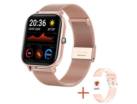 Smartwatch Pantalla H10 de 1,69 pulgadas con llamadas Bluetooth, monitorización del ritmo cardíaco/presión arterial/sueño, co