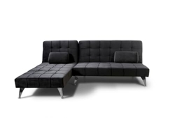 Sofa Cama Chaise Longue Keren XS 198cm Negro
