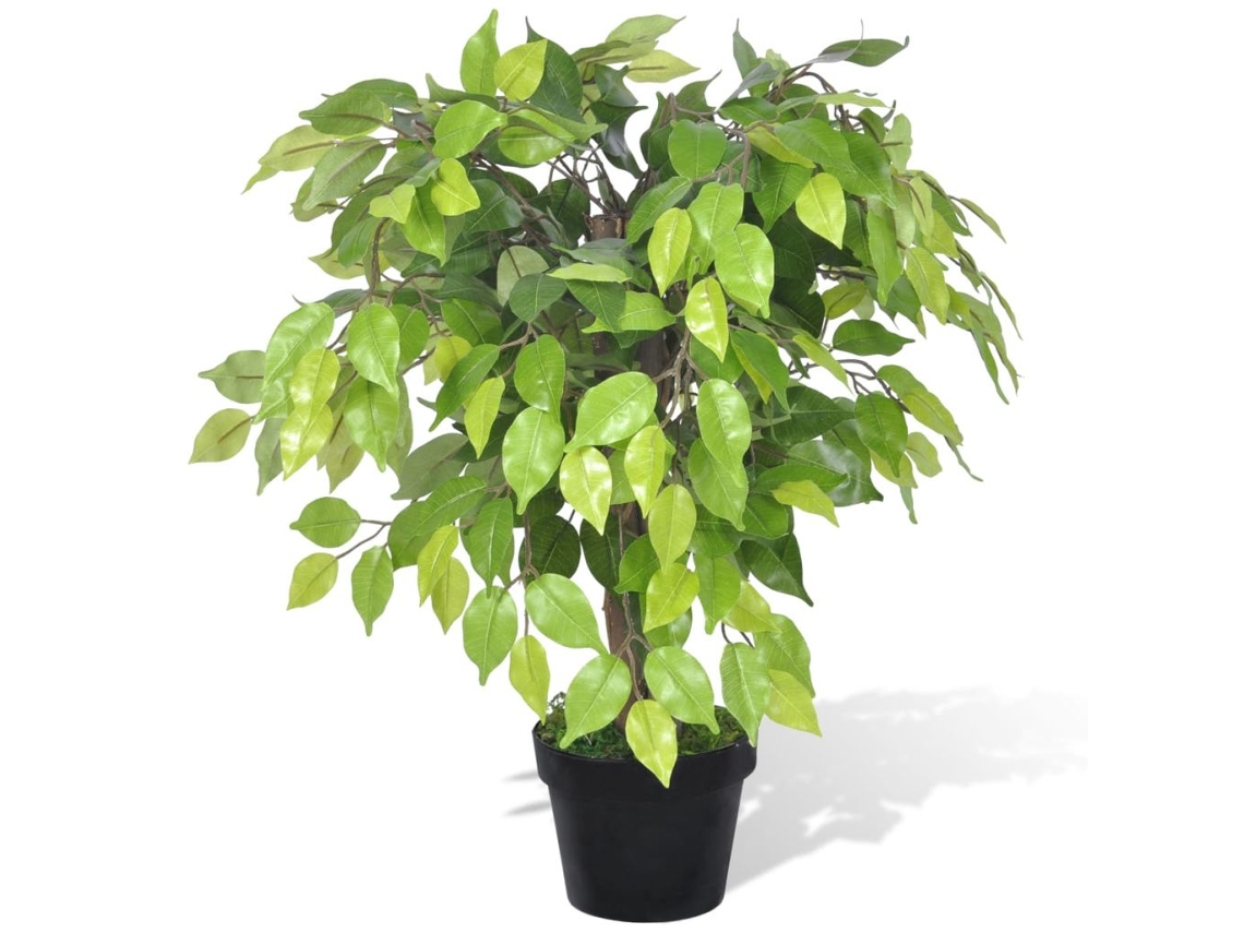 Palmier artificiel plastique avec maceta 60 cm vert dec021890