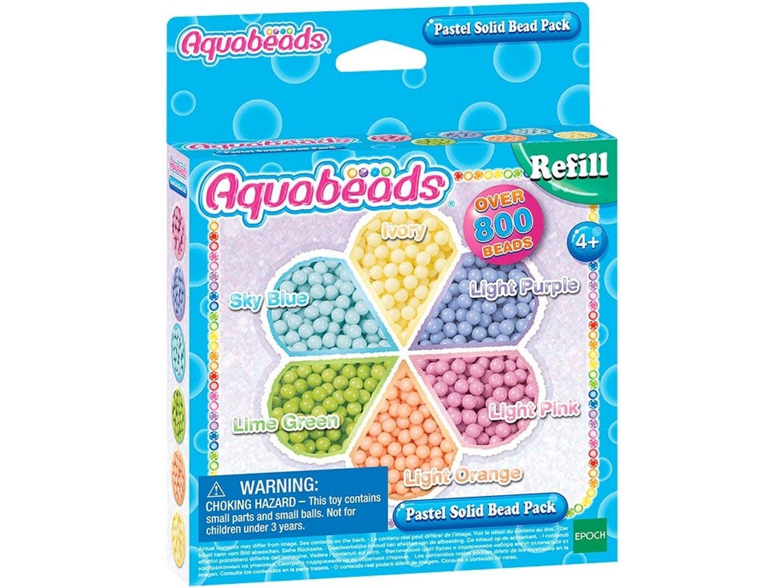 Kit de Artesanía AQUABEADS Pack Abalorios Pastel (Edad Minima: 4)
