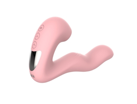 Vibrador de succión 2 en 1 con 10 modos de vibración para mujeres (rosa) YIZHOOD