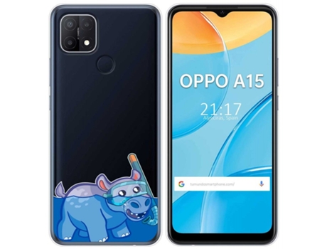 Carcasa Oppo A15 TUMUNDOSMARTPHONE Dibujos Transparente