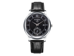 Reloj De Pulsera Para Hombre De Cuero Fashion, Quartz, Ocio Y Negocios (negro)