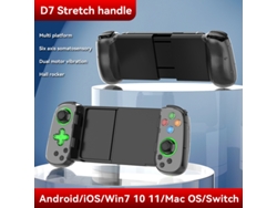 Mando inalámbrico RGB para tableta D8 Pro, joystick expandible con Bluetooth, compatible con Switch, PS3, PS4, Android e iOS, color negro. Aeuzwr