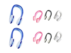 Linjou 8 Clips Nasales De Silicona Para Natación, Protector Cómodo Anti-deslizante, Talla 3.5x1.5cm