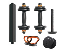 Kit de pesas conectadas V2 10Kg FED: mancuernas (pesos + barras) + barra + pesa rusa + sensor