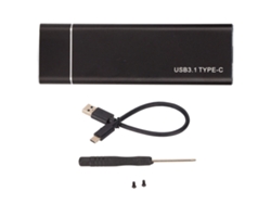 Enclosure Ssd M.2 Nvme Pcie Para Usb3.1 10gbps Suporta 2230/2242/2260/2280 Caixa De Disco Rígido Portátil