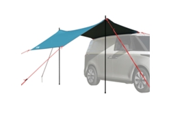 Tienda de campaña azul impermeable para coche