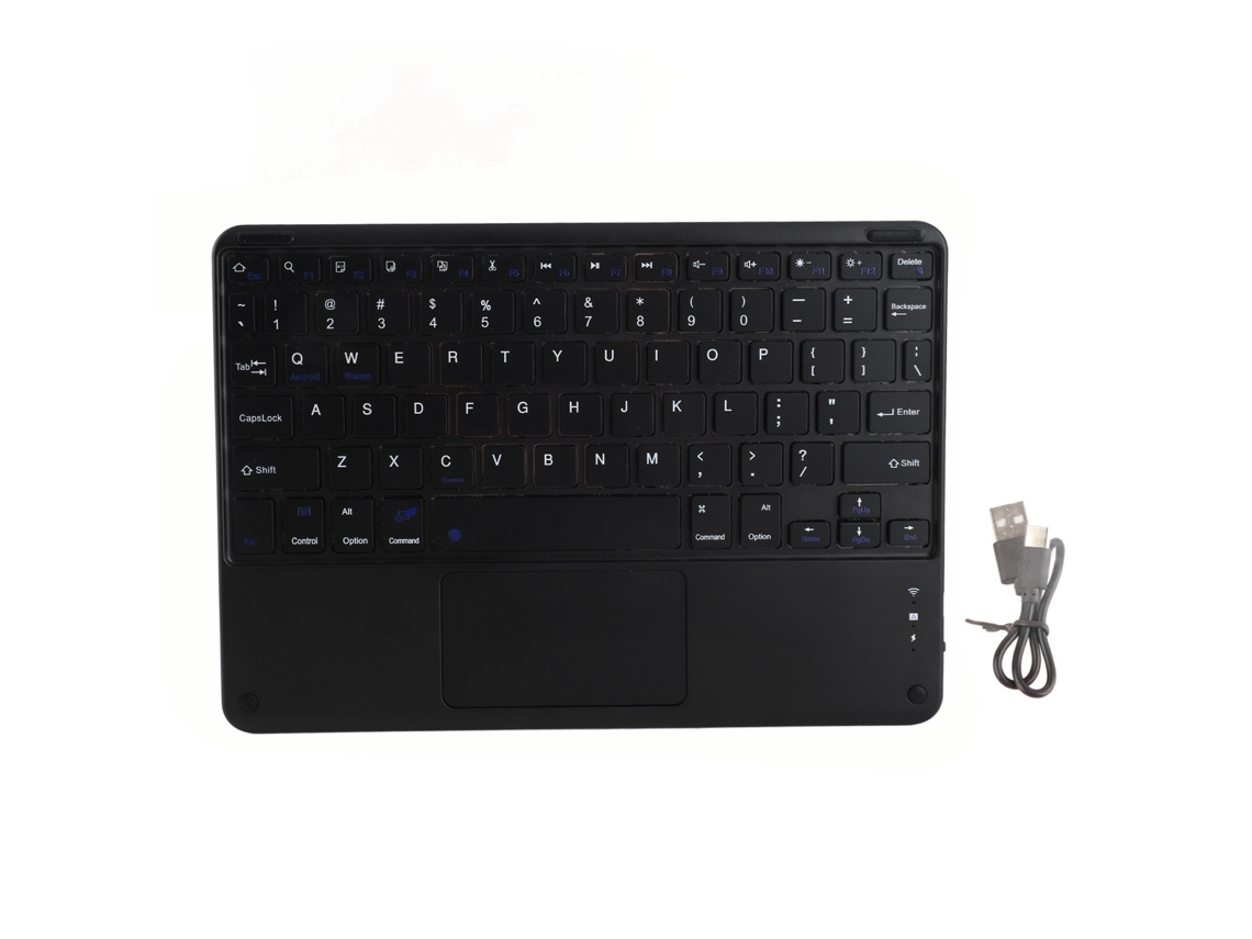 Teclado Inalámbrico Bluetooth Con Panel Táctil, 78 Teclas, Ultrafino, Silencioso, Para Android Y Windows.