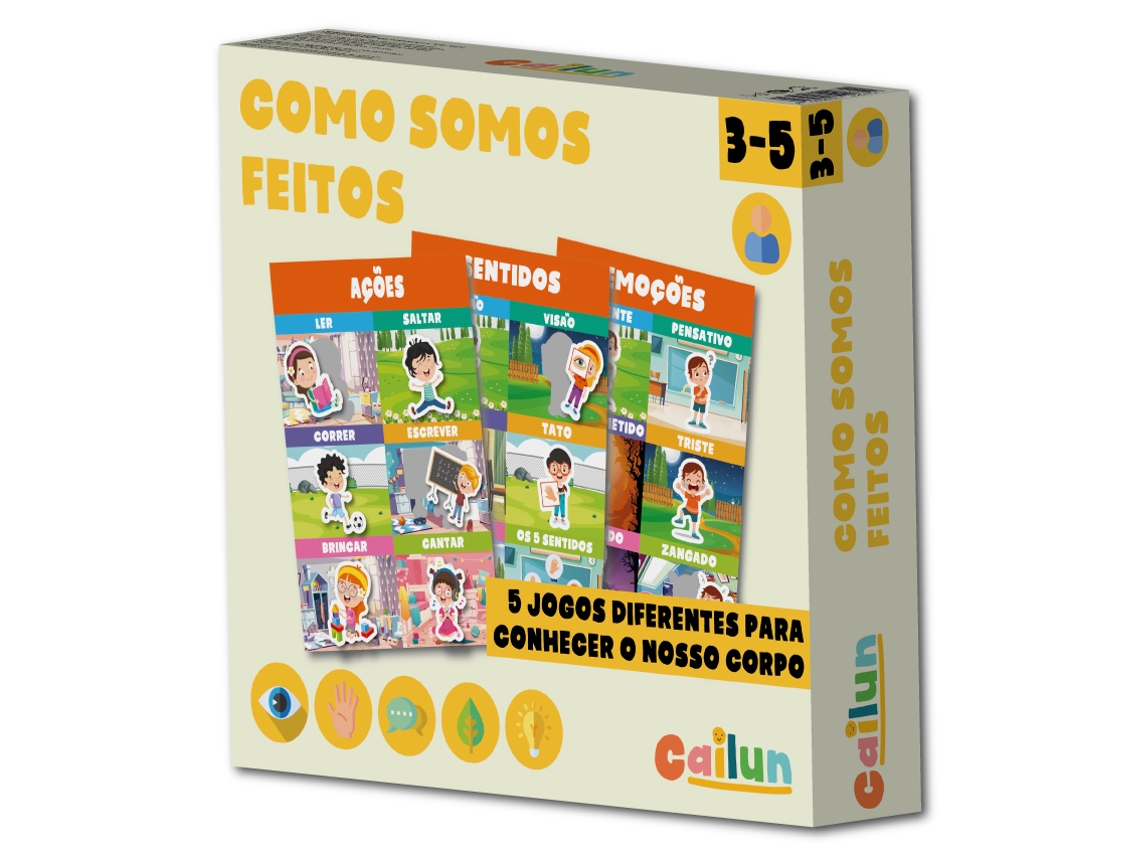 Juego de Mesa CAILUN Como Somos Feitos (Edad Mínima: 3 Años - Dificultad: Baja)