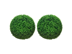 2 Esferas Boj Artificial Ø40cm Interior Exterior Verde