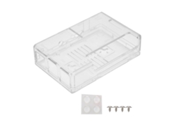 2 carcasas transparentes de ABS inyectado con orificios de ventilación para Raspberry Pi 3b/2b/1b, color dorado