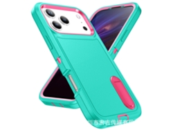 Capa De Celular Invisível Com Suporte Para Proteção Contra Quedas.azul Claro Vermelho Rosado série De Suportes Robustos Y-defense - Google Pixel 9