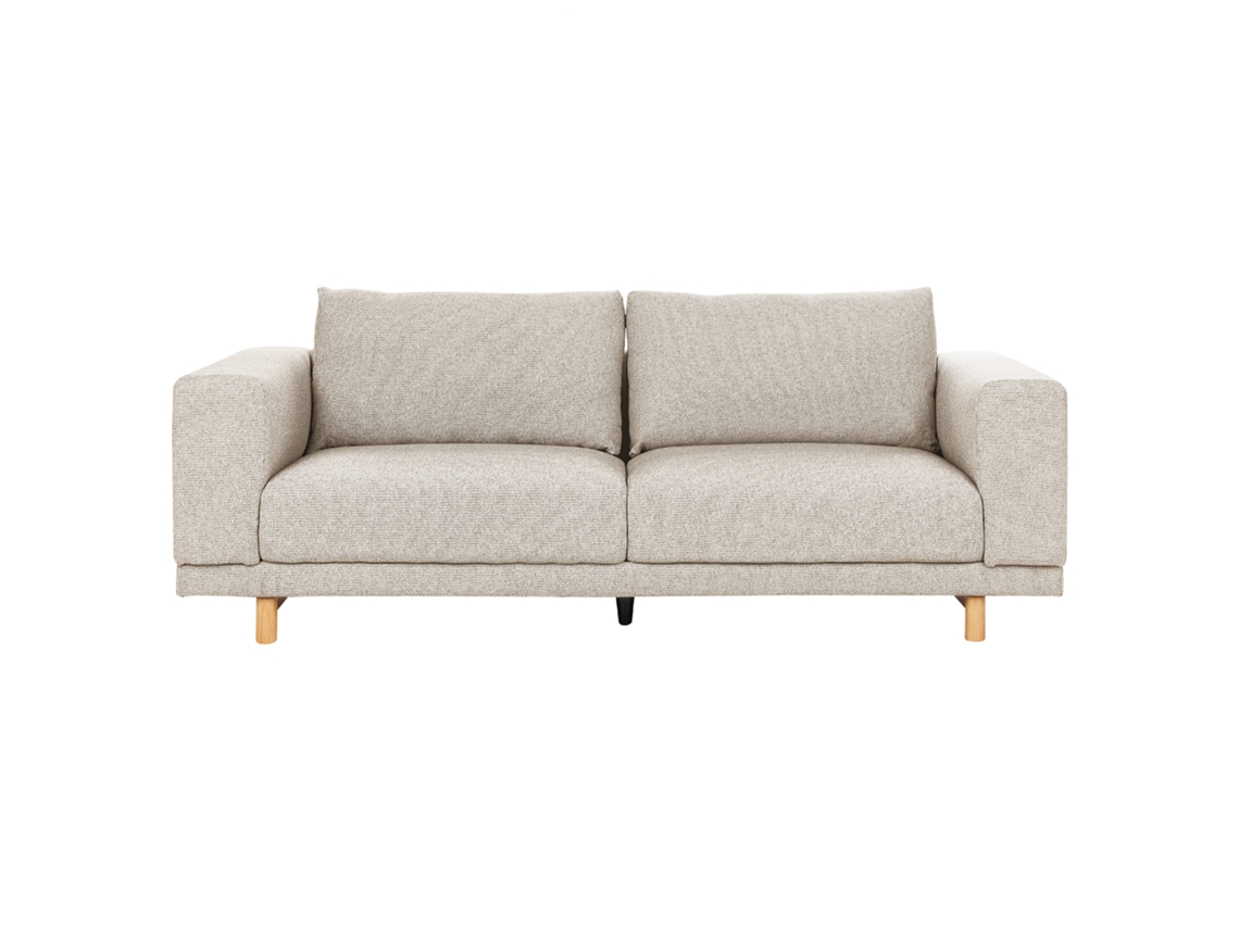 Sofá de 3 plazas BELIANI Nivala de Poliéster Beige 220x84x76