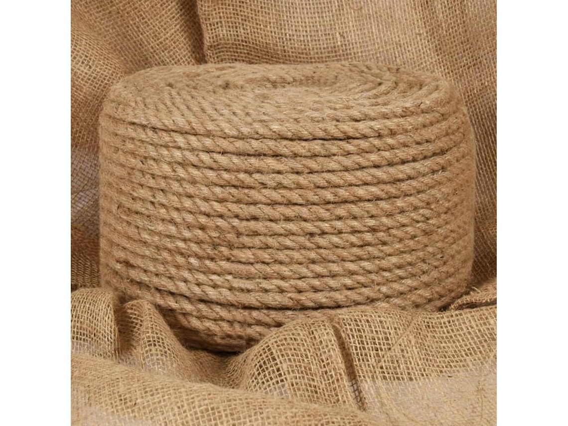 Cuerda de yute natural para manualidades, de gran resistencia, 10 mm de grosor, biodegradable y ecológica.