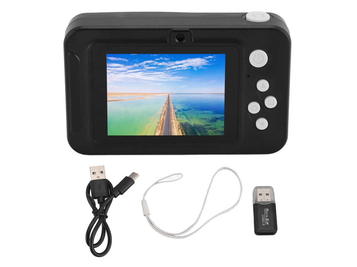 Cámara Digital 1080p 40mp Hd Grabación Dual 8x Zoom Autofoco Portátil Compacta Negra