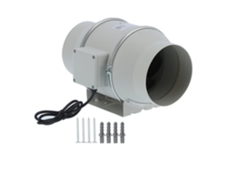 Ventilador extractor en línea de 3000 rpm, CA, 220 V, para conductos.