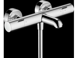 Termostato de baño HANSGROHE Ecostat Fine, proyección 177mm, montaje en superficie, 2 consumidores, 13325, Color: cromado