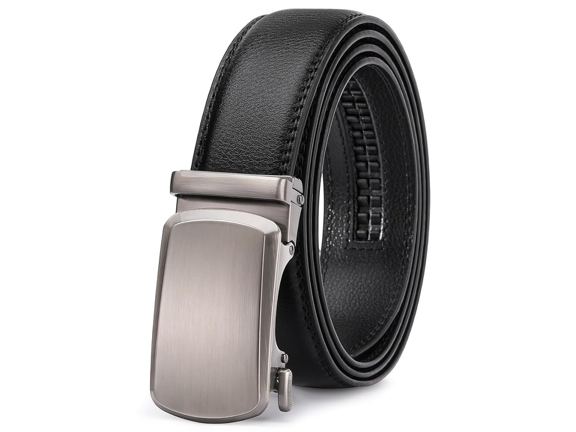 Cinto Chrui De Couro Masculino Com Catraca, Microajustável, 145 Cm (11'')