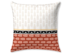 Almohada de Decoración JVR Cancun (Poliéster - Naranja - No cm)