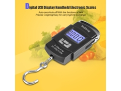 MEOIRUERY Báscula portátil para equipaje, báscula electrónica de gancho con sensor de pesaje de alta precisión, balanza electrónica digital con pantalla LCD ret