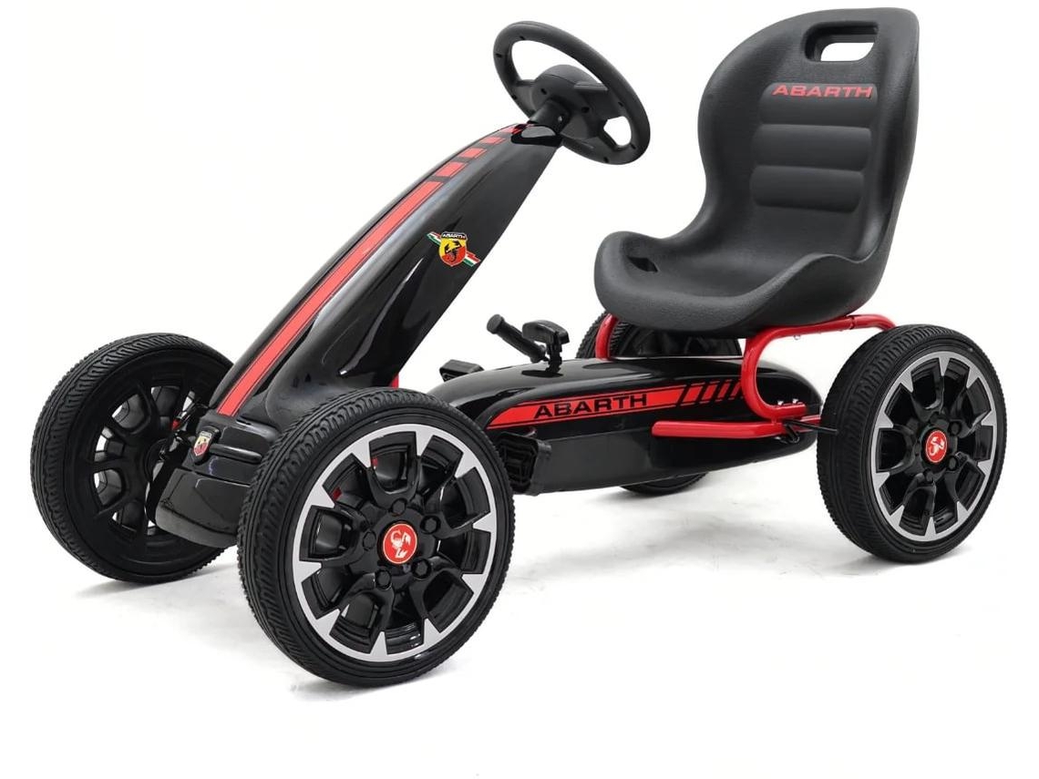 Go Kart A Pedales Infantil - Abarth - 3 A 7 Años - Negro