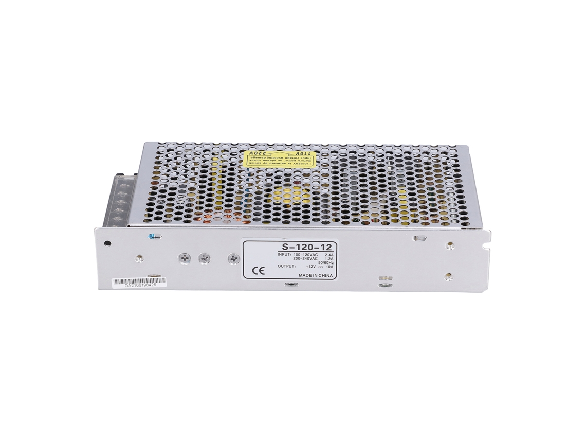 Adaptador de corriente para cámara de vigilancia de 120 W (100-240 V a 12 V/24 V) (S 120 12)