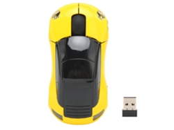 Ratón Inalámbrico De 2,4 Ghz Con Diseño De Coche Deportivo, Plug And Play Para Windows Con Diseño 3d