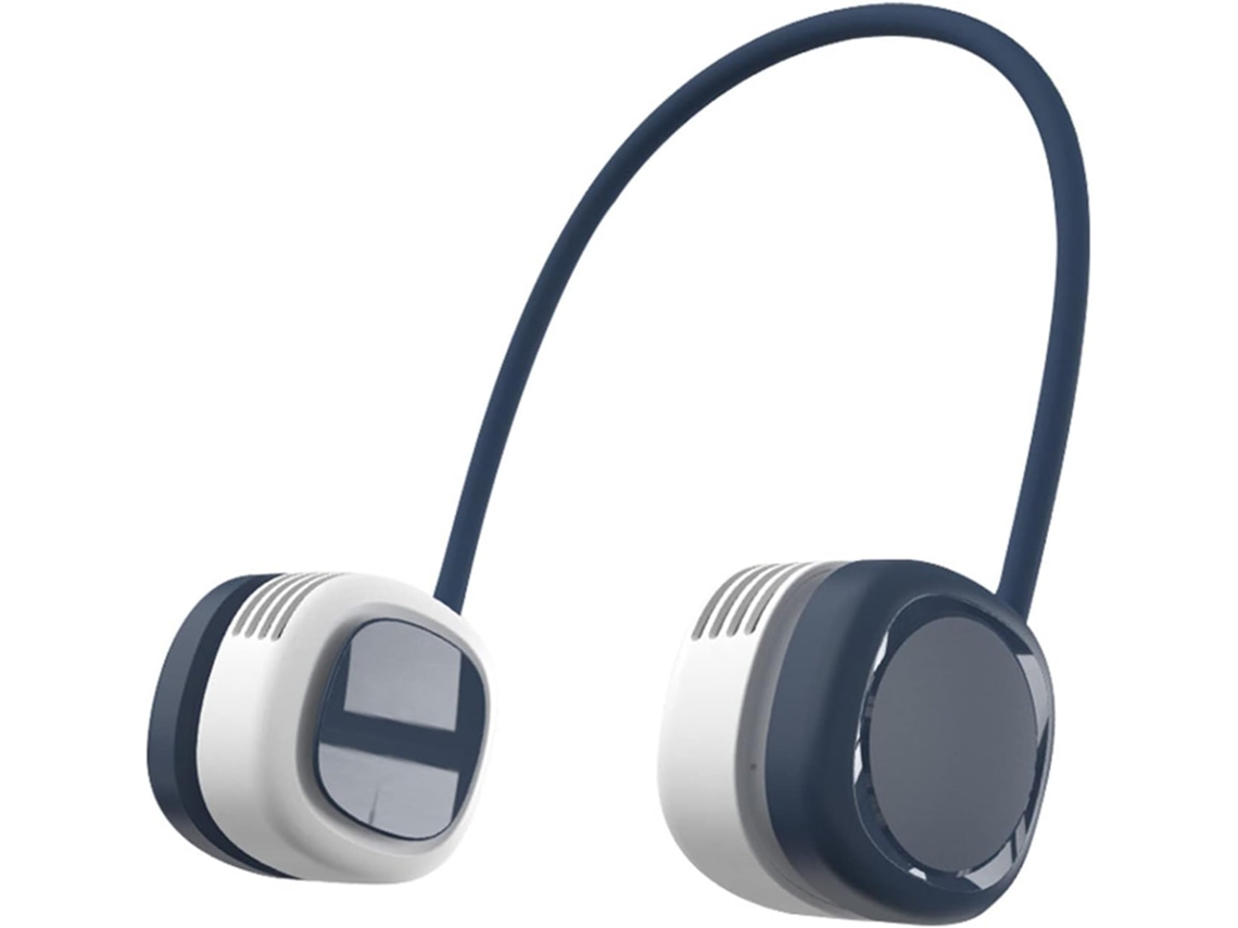 Ventilador De Cuello Portátil Ventilador Giratorio 360° Recargable Por Usb 3 Velocidades Mini Sin Aspas