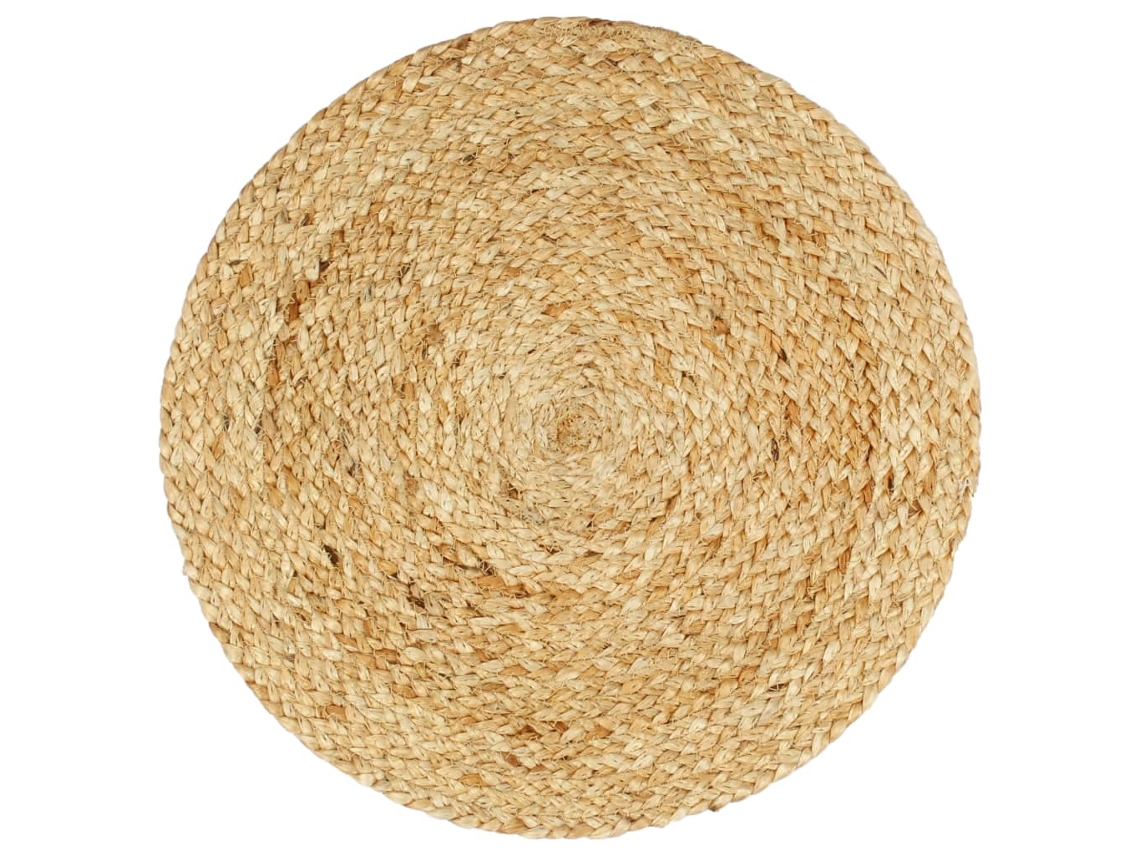 Maison Exclusive - Manteles Individuales Redondos 4 Uds Yute Natural Liso 38 Cm