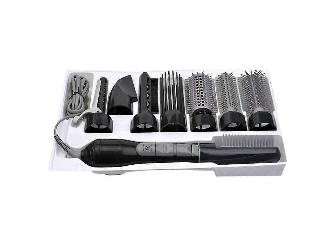 Secador De Cabelo Profissional 8 Em 1 Com Modelador De Cachos, Ideal Para Viagens E Hotéis, Com Pente Integrado.