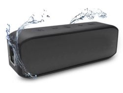 Altavoz Bluetooth portátil resistente al agua IPX7, altavoz inalámbrico de 20 W con sonido estéreo potente, negro Yizhood