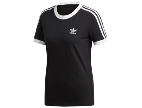 Camiseta ADIDAS ORIGINALS Mujer (Algodón - Negro - 28)
