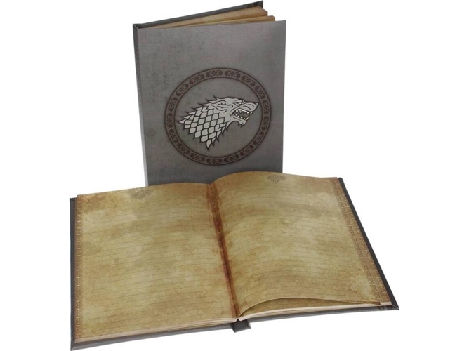 CADERNO LUZ GAME OF THRONES STARK