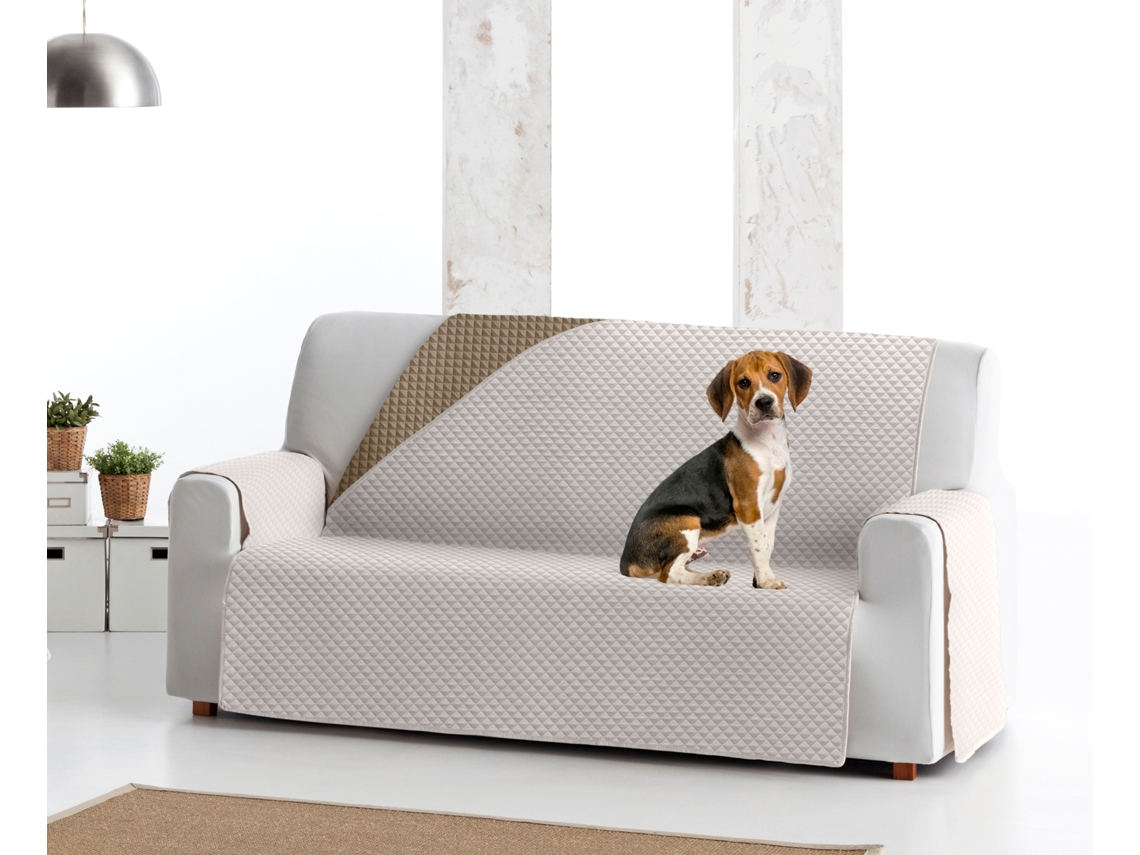 Funda tejido acolchado Reversible para Sillón Elena (55 cm - marfil / beige)