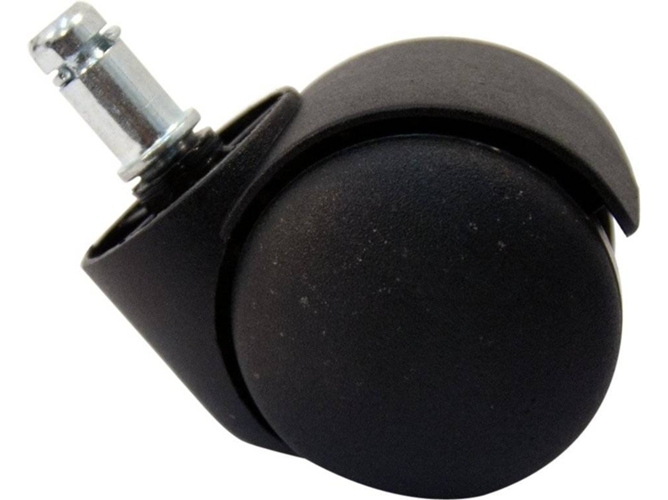 Pack de 5 Ruedas para Sillas de Escritorio PIQUERAS Y CRESPO con freio automático Negro (11 mm)