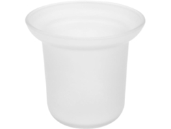 Escobillero de vidrio esmerilado con base perforada, 115 cm de diámetro, 8 cm de grosor, Gokoco