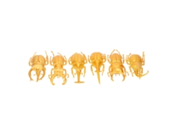 Mali 6 peças Simulação de Beijo Modelo PVC Atóxico Brinquedo Adereços Halloween Dourado