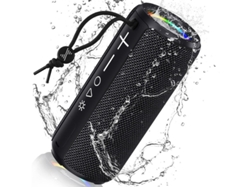 Altavoz Bluetooth inalámbrico, altavoz Bluetooth portátil, altavoces para exteriores impermeables con luz, sonido estéreo de alta fidelidad, reproducción de larga duración Yizhood