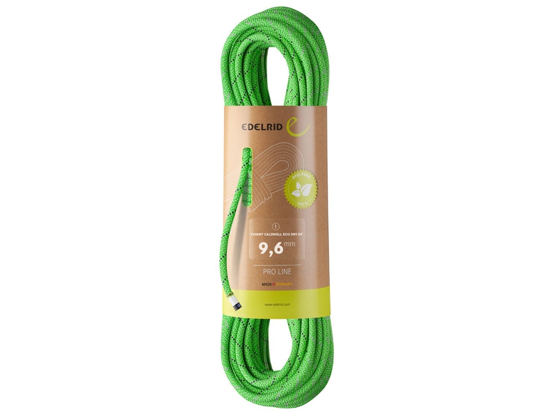 Corda Tommy Caldwell Eco Dry Dt 9.6 Mm Verde 80 Medelrid