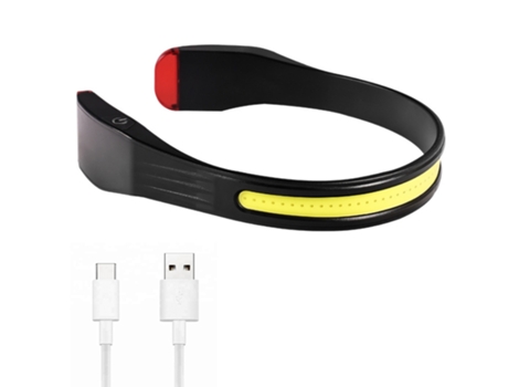 BISBISOUS G23 Cob Linterna frontal LED portátil para exteriores Recargable por USB Negro