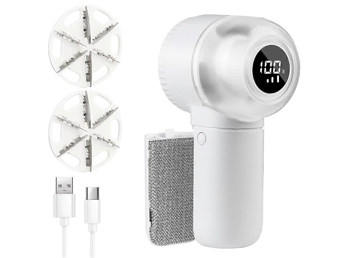 Quitapelusas eléctrico 2 en 1 para ropa, con pantalla LED digital y 3 velocidades para una rápida eliminación de pelusas. Rosewell