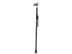 Bastón plegable para personas mayores, ajustable, fabricado en acero inoxidable.