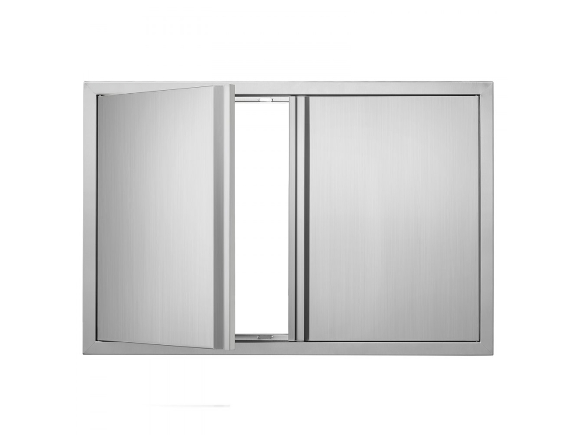 Puerta de Acceso Doble para Cocina Exterior en Acero Inoxidable 914x610mm Tekmaquinas