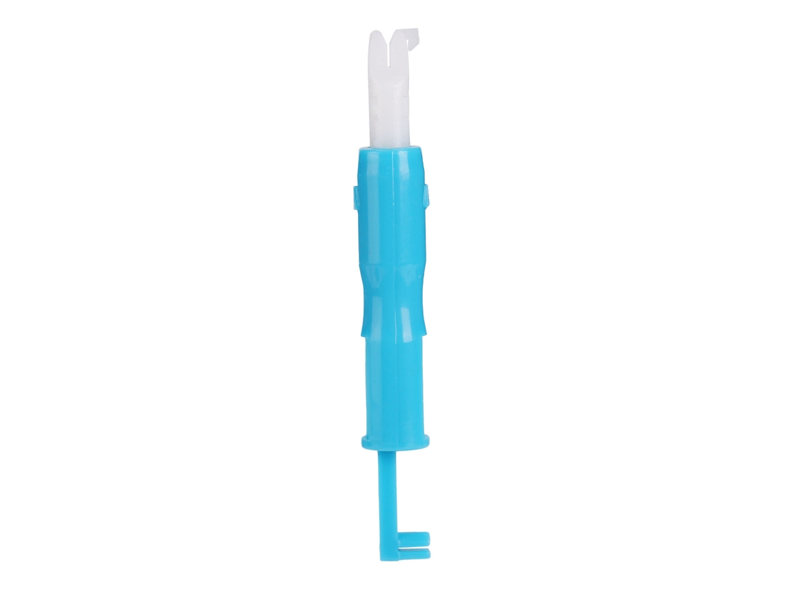 Enhebrador Automático Multifuncional Para Agujas De Máquinas De Coser, Color Azul.
