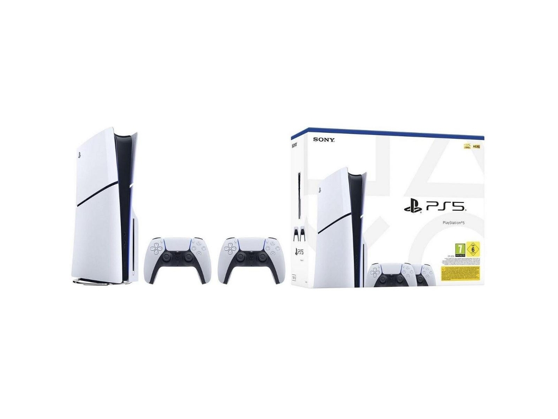 Consola Sony Playstation 5 - Ps5 Slim Digital 825gb- Incluye 2 Mandos Dual Sense- Chassis E